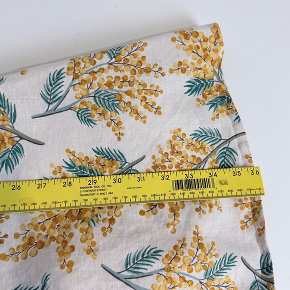 Cath Kidston Yellow Floral Linen Blend Mini Dress UK12/US8 - Picture 8 of 10